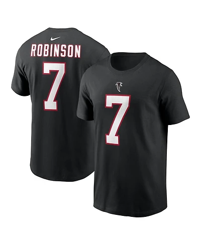 Nike Men's Bijan Robinson Black Atlanta Falcons Name Number T-Shirt