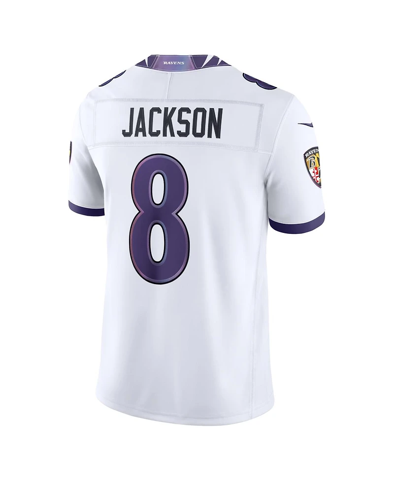 Nike Men's Lamar Jackson White Baltimore Ravens Vapor F.u.s.e. Sewn Down Limited Jersey