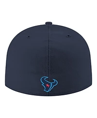 New Era Men's Navy Houston Texans 59FIFTY Fitted Hat