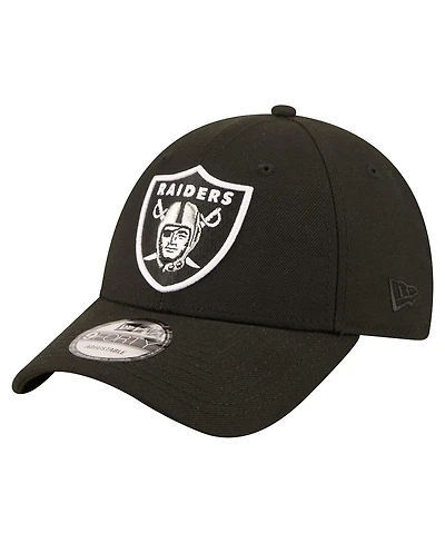 New Era Men's Black Las Vegas Raiders Core Team 9FORTY Adjustable Hat