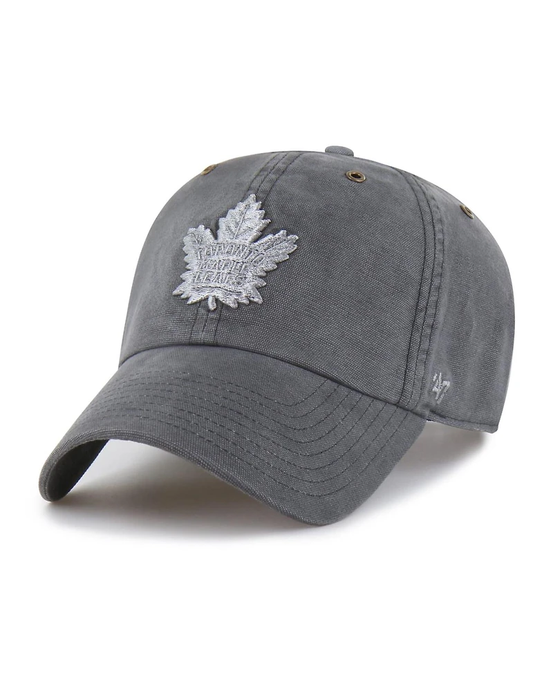 '47 Brand X Carhartt Men's Charcoal Toronto Maple Leafs Clean Up Adjustable Hat