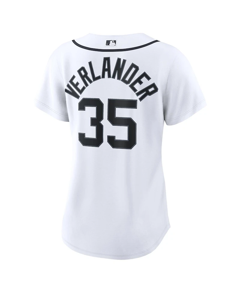 Nike Women's Justin Verlander White Detroit Tigers Home Replica Jersey