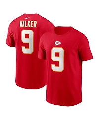 Nike Men's Kenneth Walker Iii Red Kansas City Chiefs Name Number T-Shirt