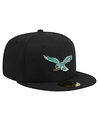 New Era Men's Black Philadelphia Eagles 59FIFTY Fitted Hat