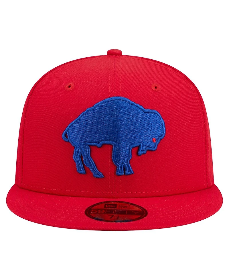 New Era Men's Red Buffalo Bills 59FIFTY Fitted Hat