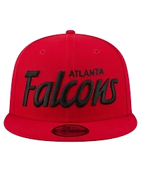 New Era Men's Red Atlanta Falcons Core Team Script 9FIFTY Snapback Hat