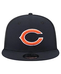 New Era Men's Navy Chicago Bears Core Team 9FIFTY Trucker Snapback Hat