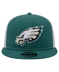 New Era Men's Midnight Green Philadelphia Eagles Core Team 9FIFTY Trucker Snapback Hat