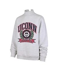 '47 Brand Women's Gray UConn Huskies Laurel Arch Mock Neck Sweatshirt