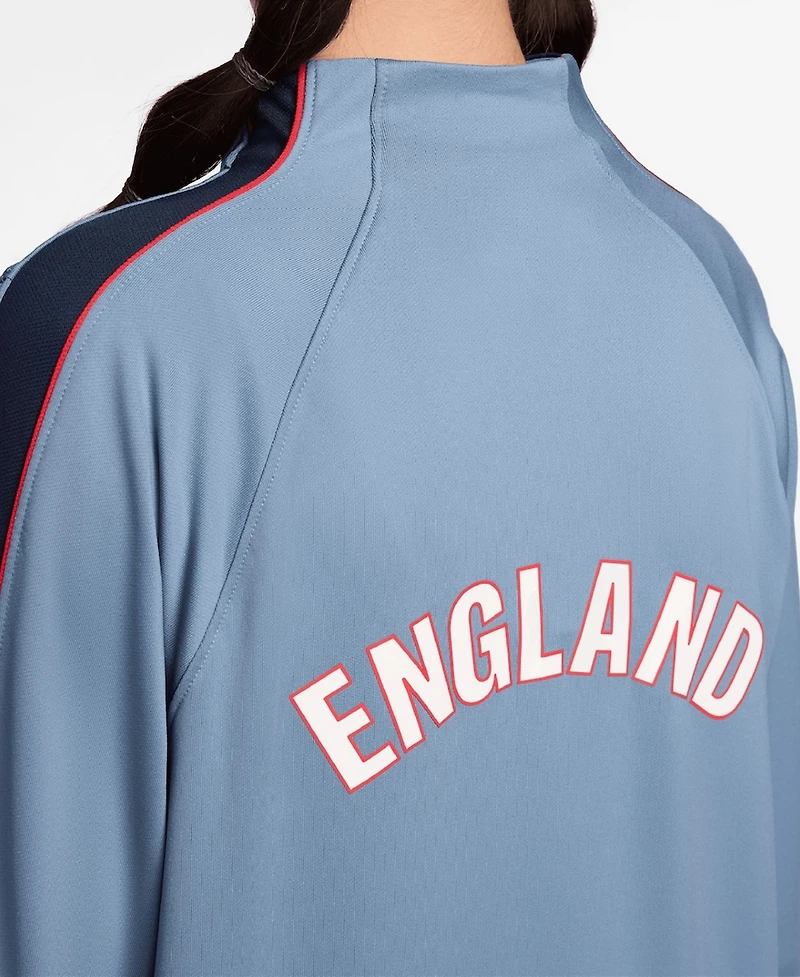 Nike Big Boys and Girls Blue England National Team 2026 Strike Dri-fit Long Sleeve Quarter-Zip Drill Top
