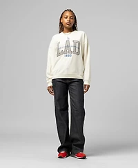 Mitchell & Ness Women's Cream Los Angeles Dodgers Premium Crewneck Sweatshirt