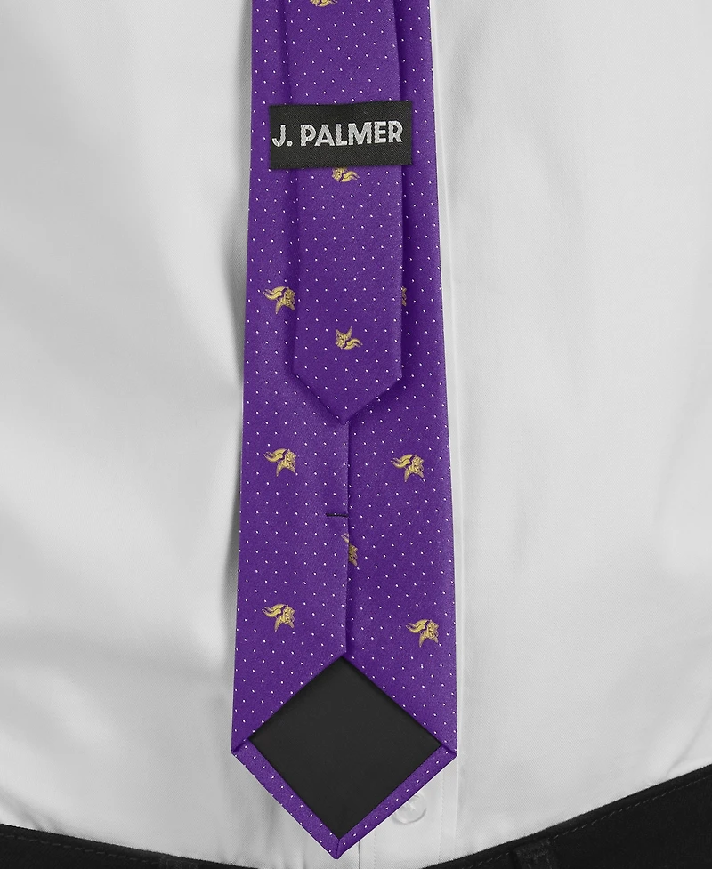 J. Palmer Men's Minnesota Vikings Game Day Polka Dot Tie