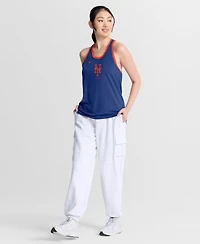 Nike Women's Royal New York Mets Tri-Blend Dri-fit Racerback Tank Top