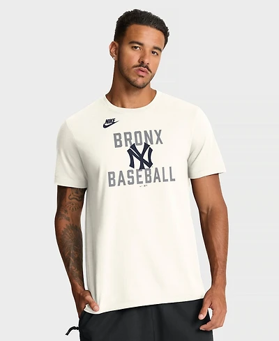 Nike Men's Cream New York Yankees Cooperstown Collection ‘70s Inspired T-Shirt
