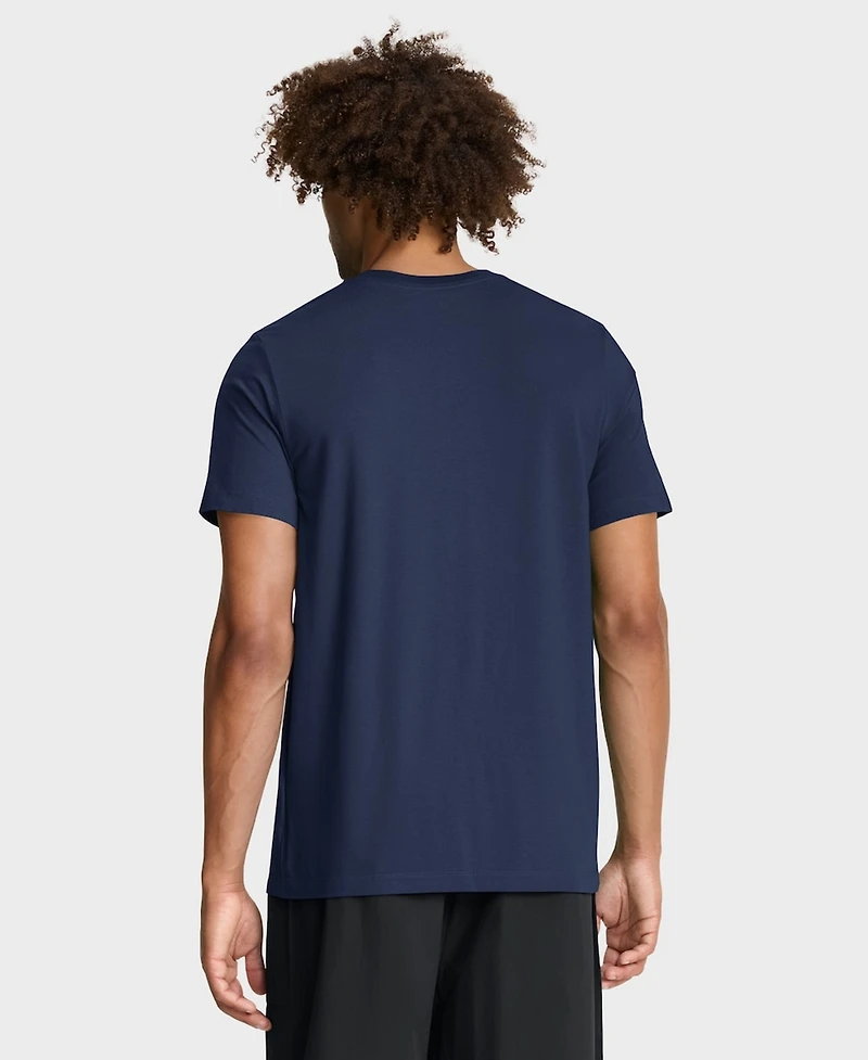 Nike Men's Navy New York Yankees Tri-Blend Logo T-Shirt