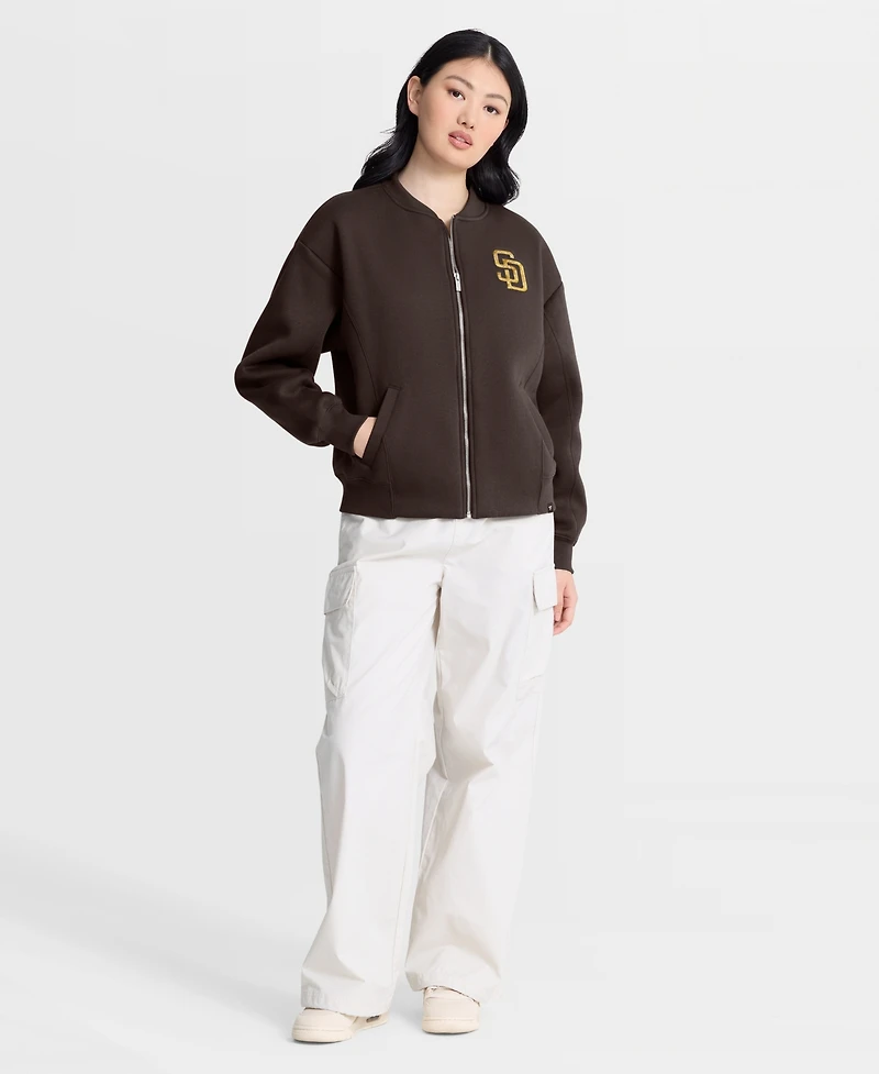 Fanatics Women's Brown San Diego Padres Oversized Rage Against Full-Zip Jacket