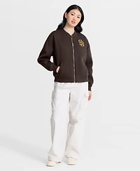 Fanatics Women's Brown San Diego Padres Oversized Rage Against Full-Zip Jacket