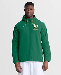 Nike Men's Kelly Green Athletics Authentic Collection Raglan Therma-fit Full-Zip Hooded Jacket