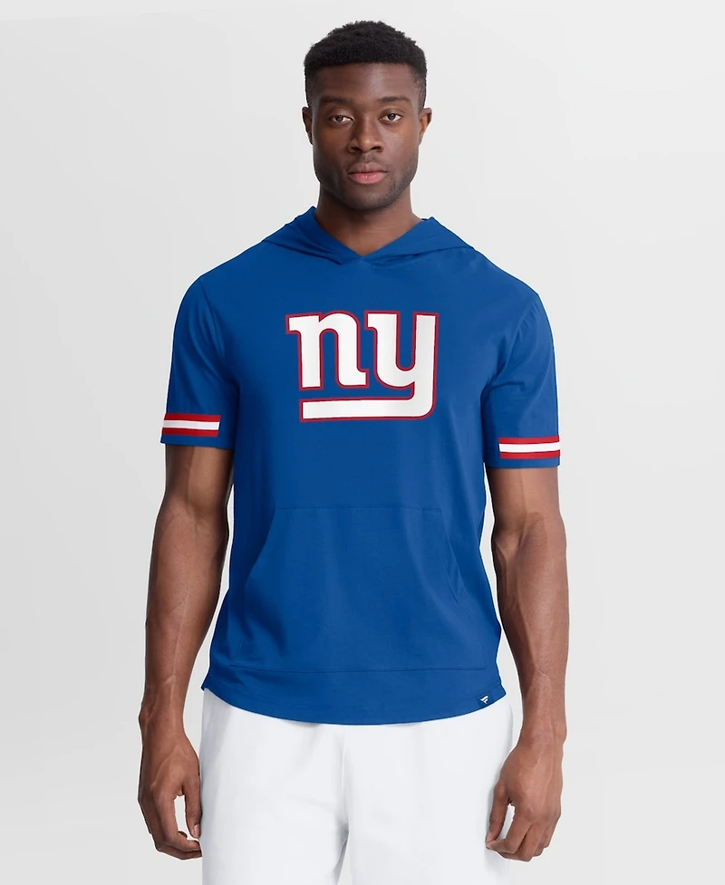 Fanatics Men's Royal New York Giants Optimal Play Short Sleeve Hooded T-Shirt