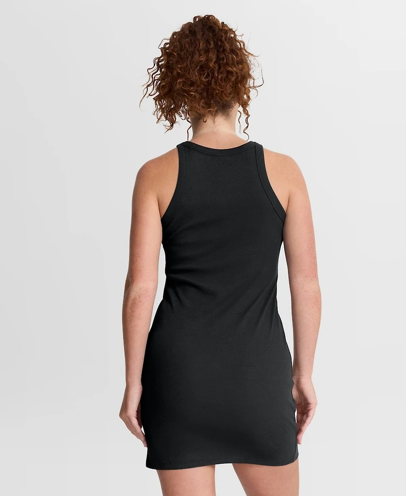Fanatics Women's Black Las Vegas Raiders Push Beyond Tri-Blend Ribbed Sleeveless Dress
