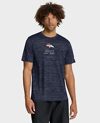 Nike Men's Navy Denver Broncos Velocity Ball Carrier Dri-fit T-Shirt