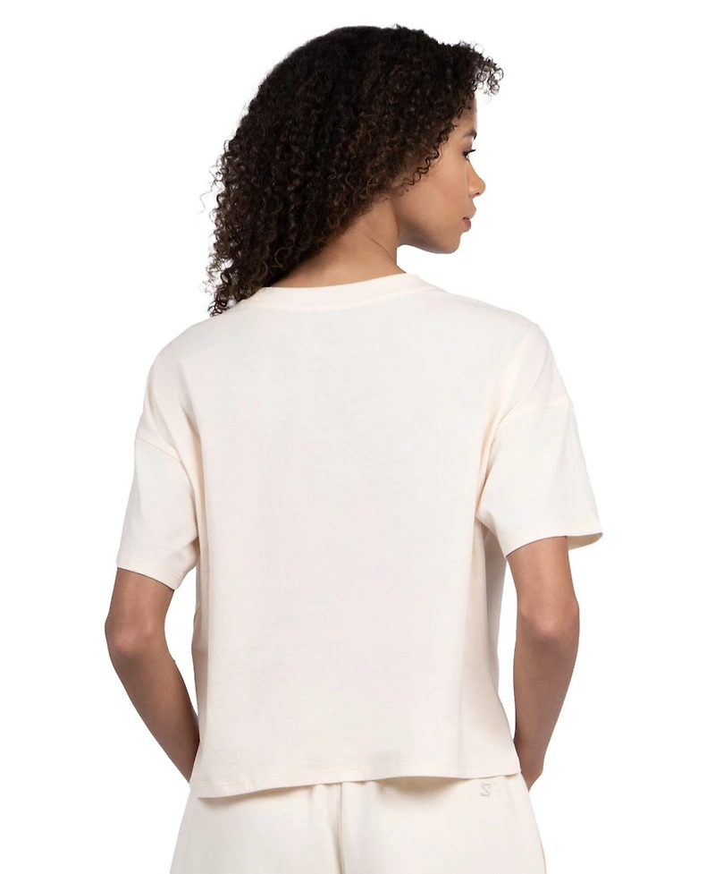 Starter Women's Cream Houston Astros Pastels Boxy Cropped T-Shirt