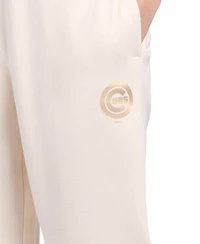 Starter Women's Cream Chicago Cubs Pastel High Waisted Fleece Pants