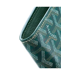 Pre-Owned Goyard Chypre Wallet on Strap Coated Canvas with Leather