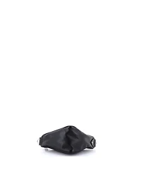 Pre-Owned Prada Mini Triangle Logo Zip Crossbody Bag Embossed Leather
