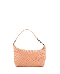 Pre-Owned Bottega Veneta Small Zip Hobo Intrecciato Nappa