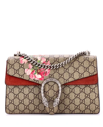 Pre-Owned Gucci Dionysus Bag Blooms Print Gg Coated Canvas