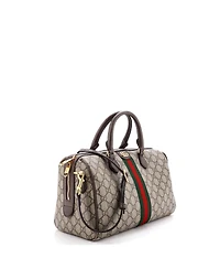Pre-Owned Gucci Ophidia Convertible Boston Bag Gg Coated Canvas
