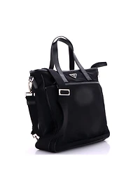 Pre-Owned Prada Large Convertible Pocket Zip Tote Tessuto