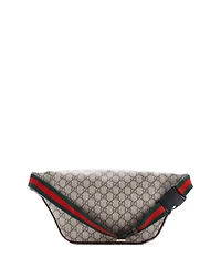Pre-Owned Gucci Courrier Zip Belt Bag Gg Coated Canvas with Applique