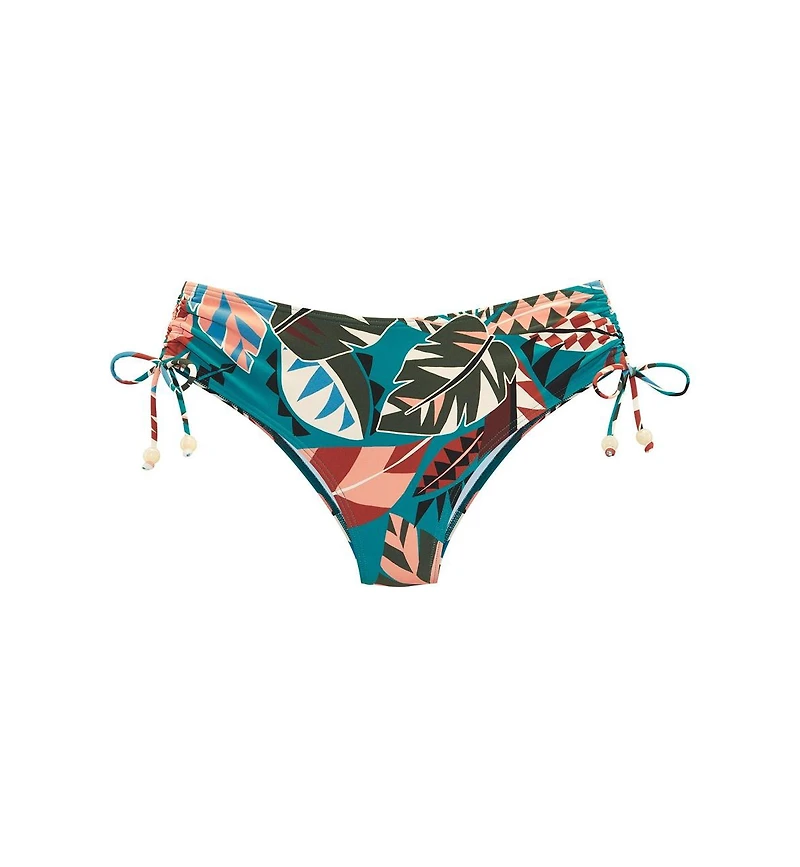Lascana Women's Tropical Mid Rise Bikini Swimsuit Bottom