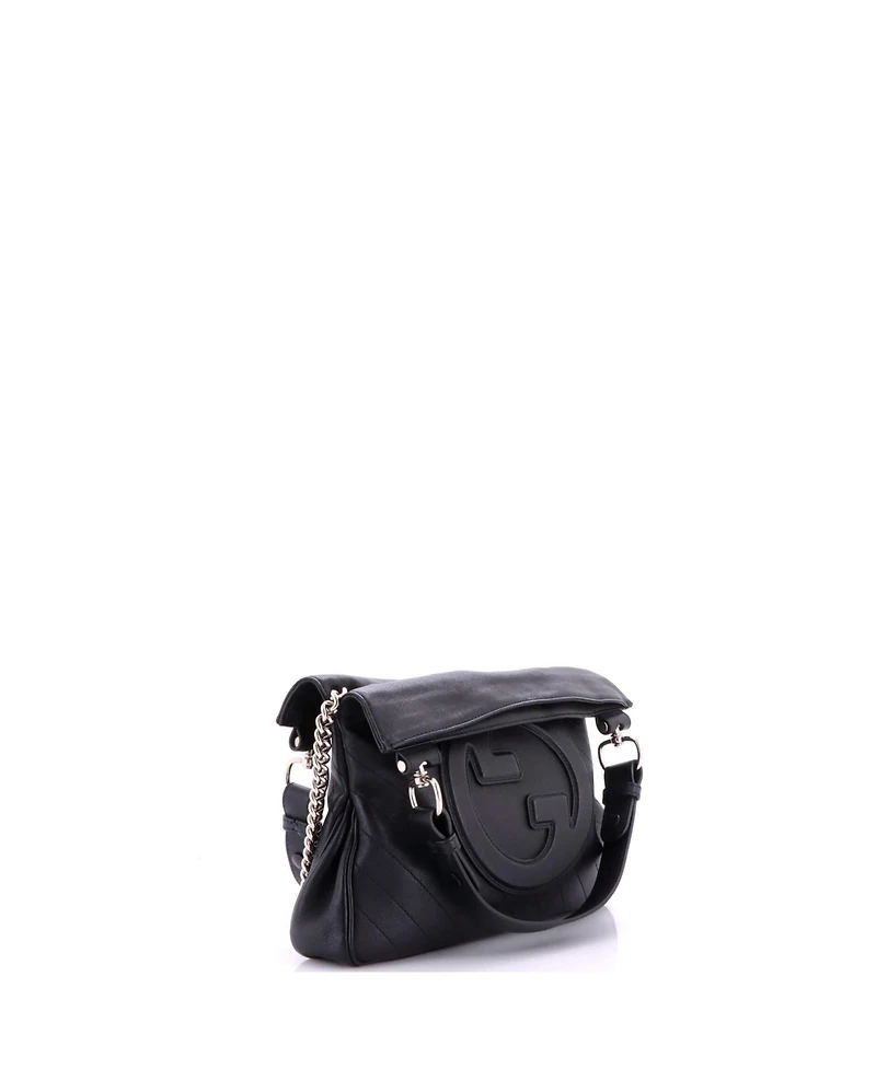 Pre-Owned Gucci Small Blondie Nm Tote Diagonal Quilted Leather