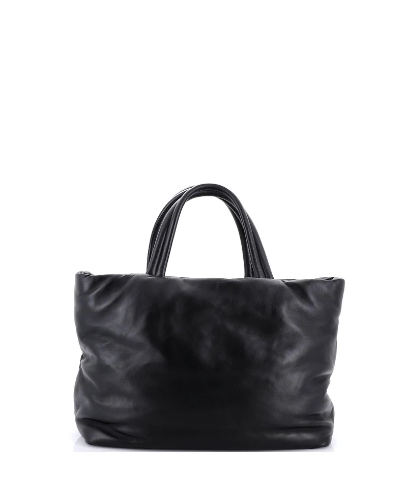 Pre-Owned Saint Laurent Debossed Logo Tote Padded Leather