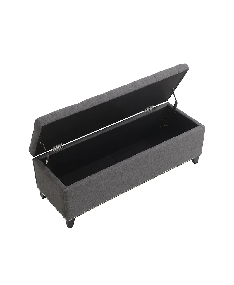 flynama 47.5" Linen Storage Ottoman, 500 lbs