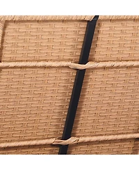 Flynama 70Gal Pe Waterproof Outdoor Storage Bench