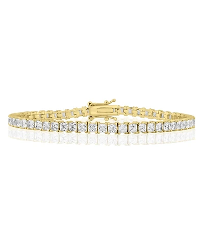 Simona Elegant 4mm Square Cz Tennis Bracelet