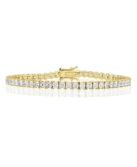 Simona Elegant 4mm Square Cz Tennis Bracelet