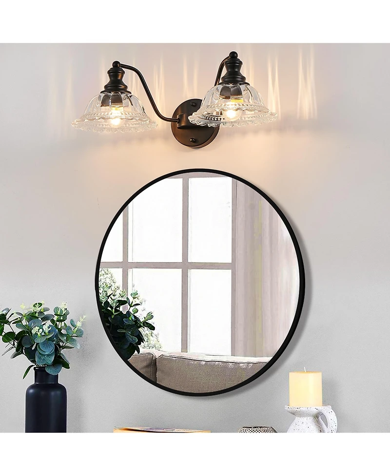 Midola 20 Inch 2-Light Vintage Bathroom Wall Sconce