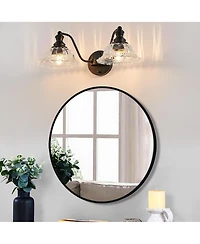 Midola 20 Inch 2-Light Vintage Bathroom Wall Sconce