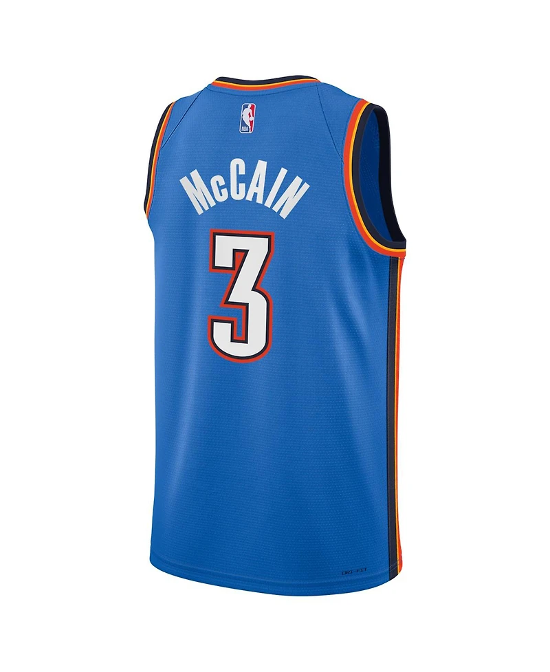 Nike Big Boys and Girls Jared McCain Blue Oklahoma City Thunder Swingman Jersey - Icon Edition