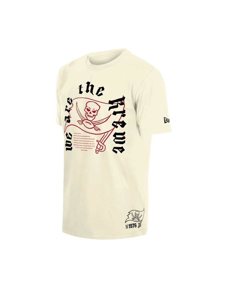 New Era Men's Natural Tampa Bay Buccaneers We are the Krewe Draft T-Shirt