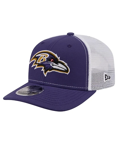 New Era Men's Purple Baltimore Ravens 9SEVENTY Trucker Adjustable Hat