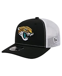 New Era Men's Black Jacksonville Jaguars 9SEVENTY Trucker Adjustable Hat