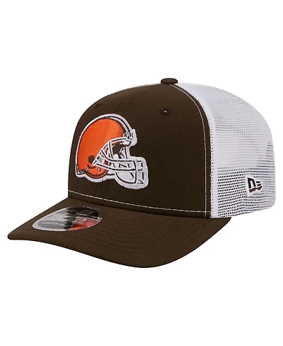 New Era Men's Brown Cleveland Browns 9SEVENTY Trucker Adjustable Hat