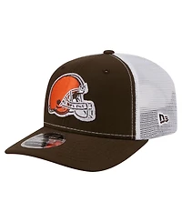 New Era Men's Brown Cleveland Browns 9SEVENTY Trucker Adjustable Hat