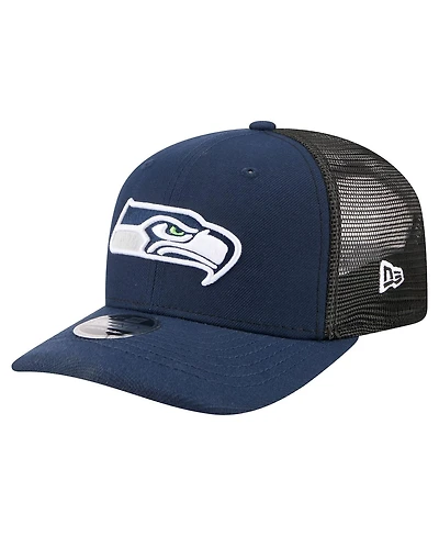 New Era Men's College Navy Seattle Seahawks 9SEVENTY Trucker Adjustable Hat